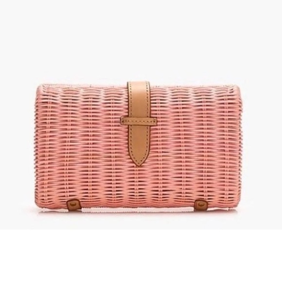 J. Crew Handbags - J. Crew Rattan Frame Clutch